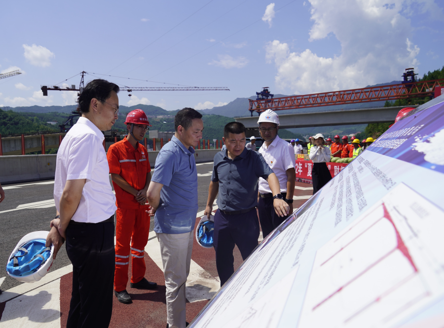 蜀道集團黨委委員、副董事長周黎明一行赴鎮廣公司一線開展安全環保、防汛減災專項檢查暨2022年“夏送清涼”慰問活動1.png